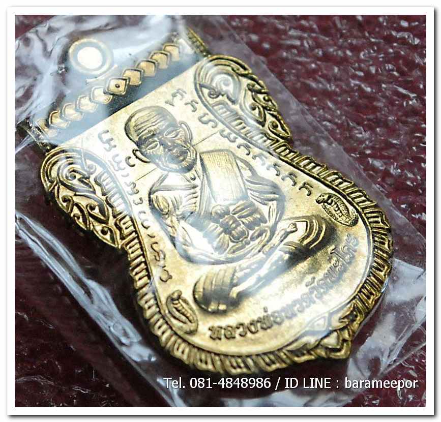 เหรียญหลวงพ่อทวด รุ่น"เจริญลาภ แคล้วคลาด ปราบไพรี ทวียศ"วัดพะโค๊ะ เนื้อทองฝาบาตร..5