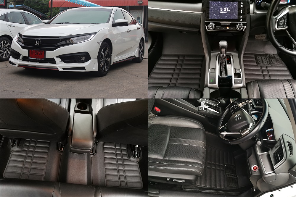 ถาดปูพื้น พรมปูพื้นรถยนต์ 5D เข้ารูป Honda CIVIC 2016