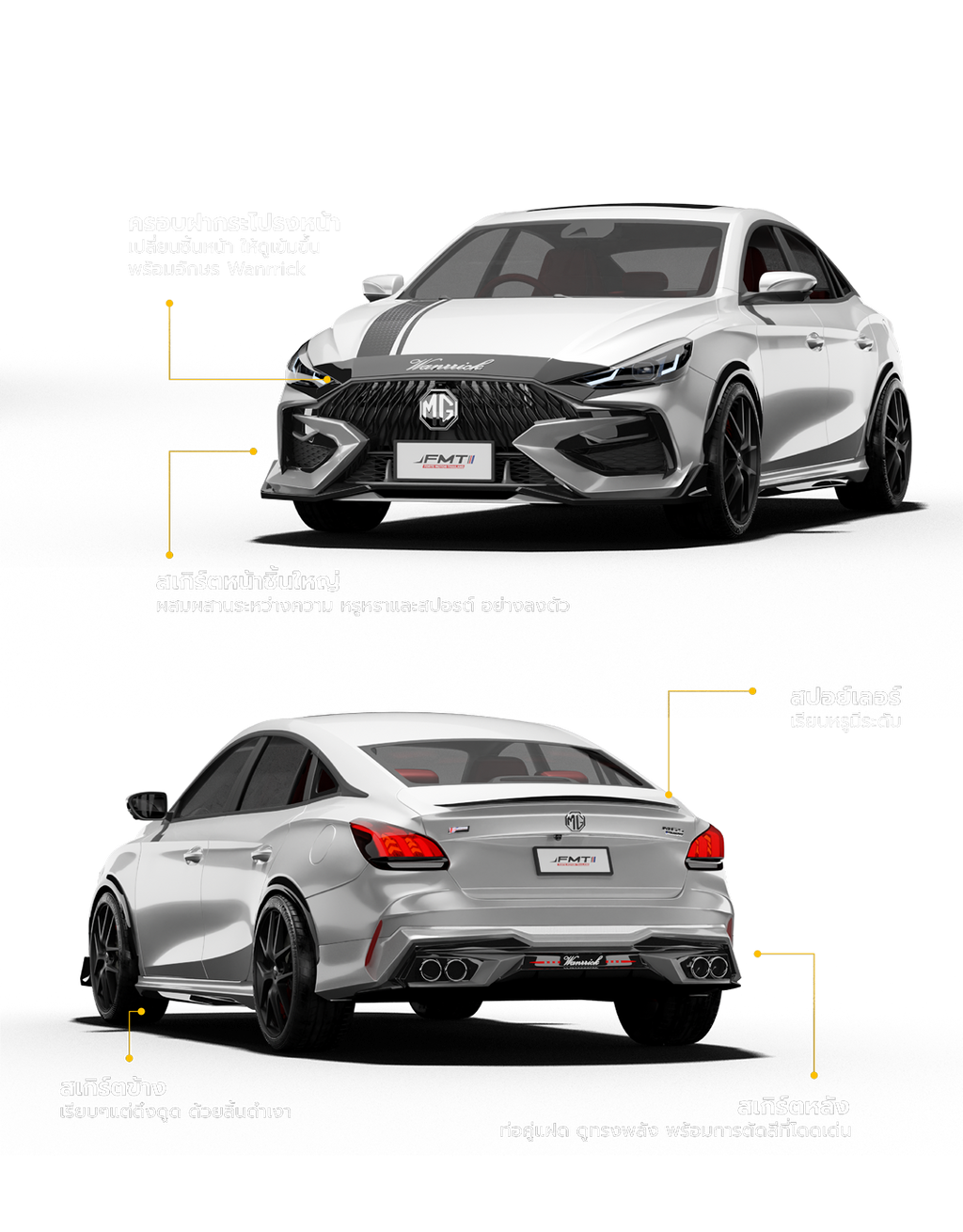 ชุดแต่ง MG5 Wanrrick 2021