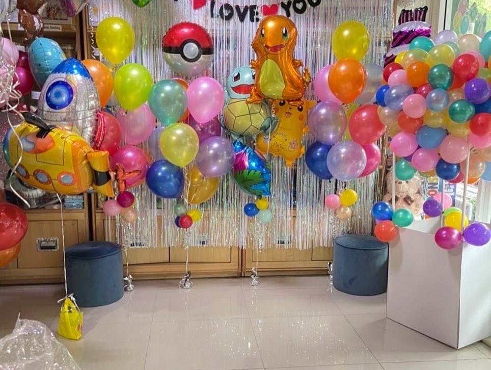 ลูกโป่งโปเกม่อน ลูกโป่งปิกาจู ราคาต่อช่อนะคะ