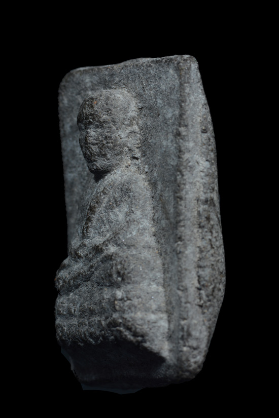 หลวงพ่อทวด พิมพ์สี่เหลี่ยม เนื้อว่าน พ่อท่านพล วัดนาประดู่ พ.ศ.2534