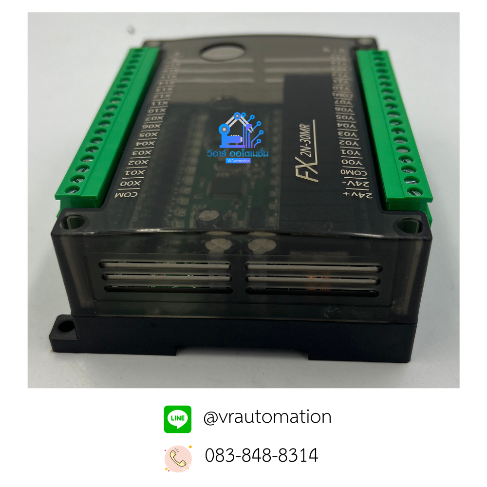 FX2N-30MR บอร์ดควบคุม PLC พร้อมช่องสัญญาณ I/O 30 ช่อง