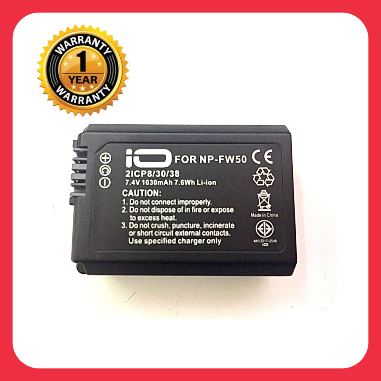 แบตเตอรี่ โซนี่ NP-FW50/Sony Battery NP- FW50