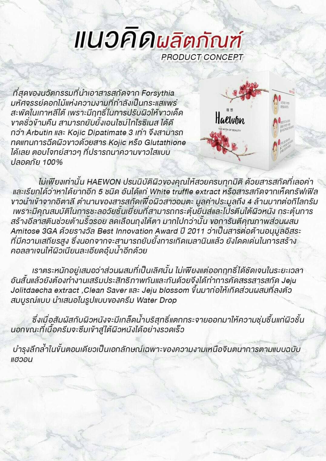 แนวคิดของผลิตภัณฑ์แฮวอน