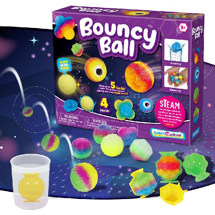 VB049-C145 กิจกรรม DIY Bouncy Ball DIY ชุดทดลองทำลูกบอล บอลเด้งได้ ลูกบอลเด้ง ของเล่น ชุดทดลองวิทยาศาสตร์
