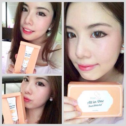 Trust Me Brand All in one sun lock spf 60pa+++ สีเบจ