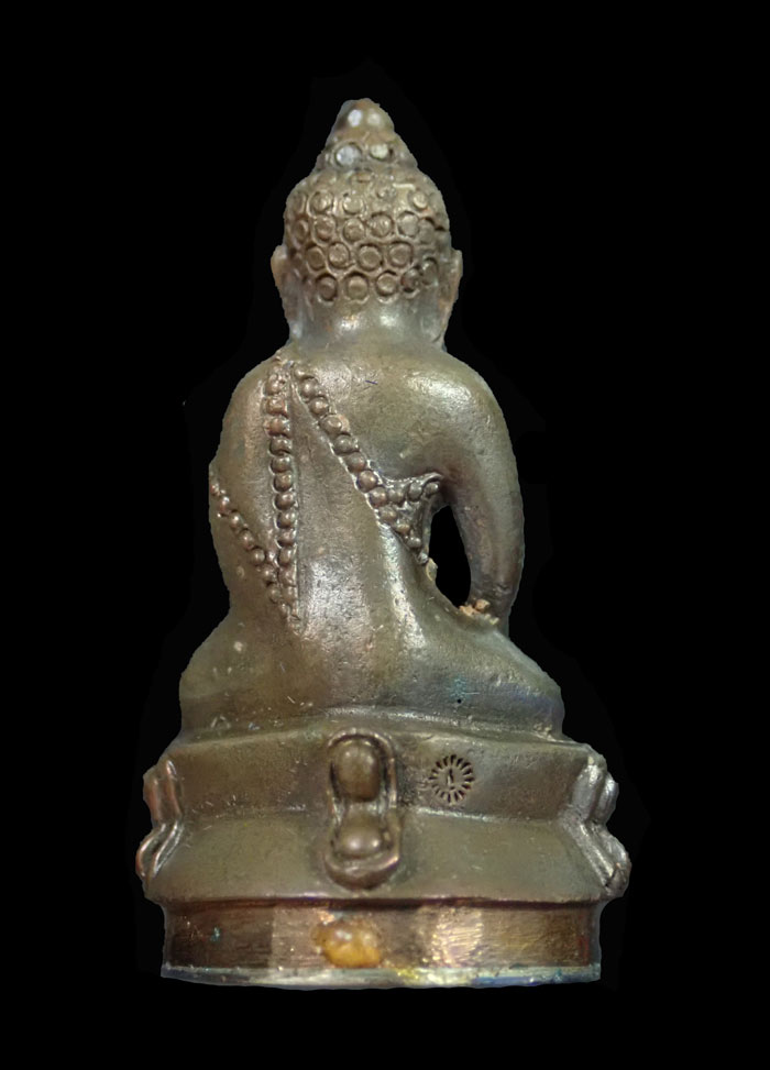 พระกริ่งปวเรศชินบัญชร รุ่นพุทธปวเรศ วัดบวรนิเวศวิหาร ปี 2554 เนื้อนวะก้นเงิน หมายเลข 50 (กริ่งดัง) พร้อมกล่องเดิมและบัตรประจำองค์พระ