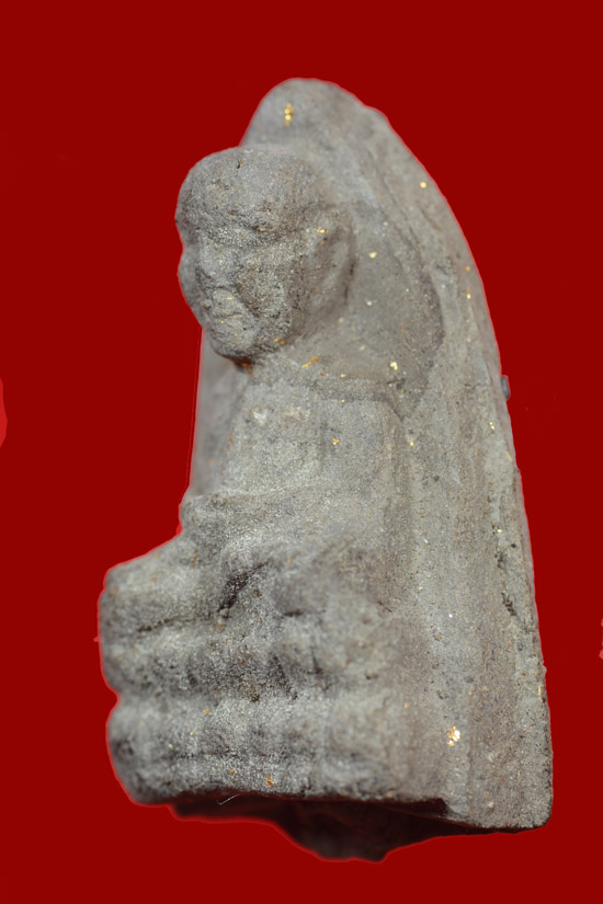 หลวงพ่อทวด พิมพ์เล็ก เนื้อว่านกดมือ พ่อท่านพล วัดนาประดู่ พ.ศ.2534