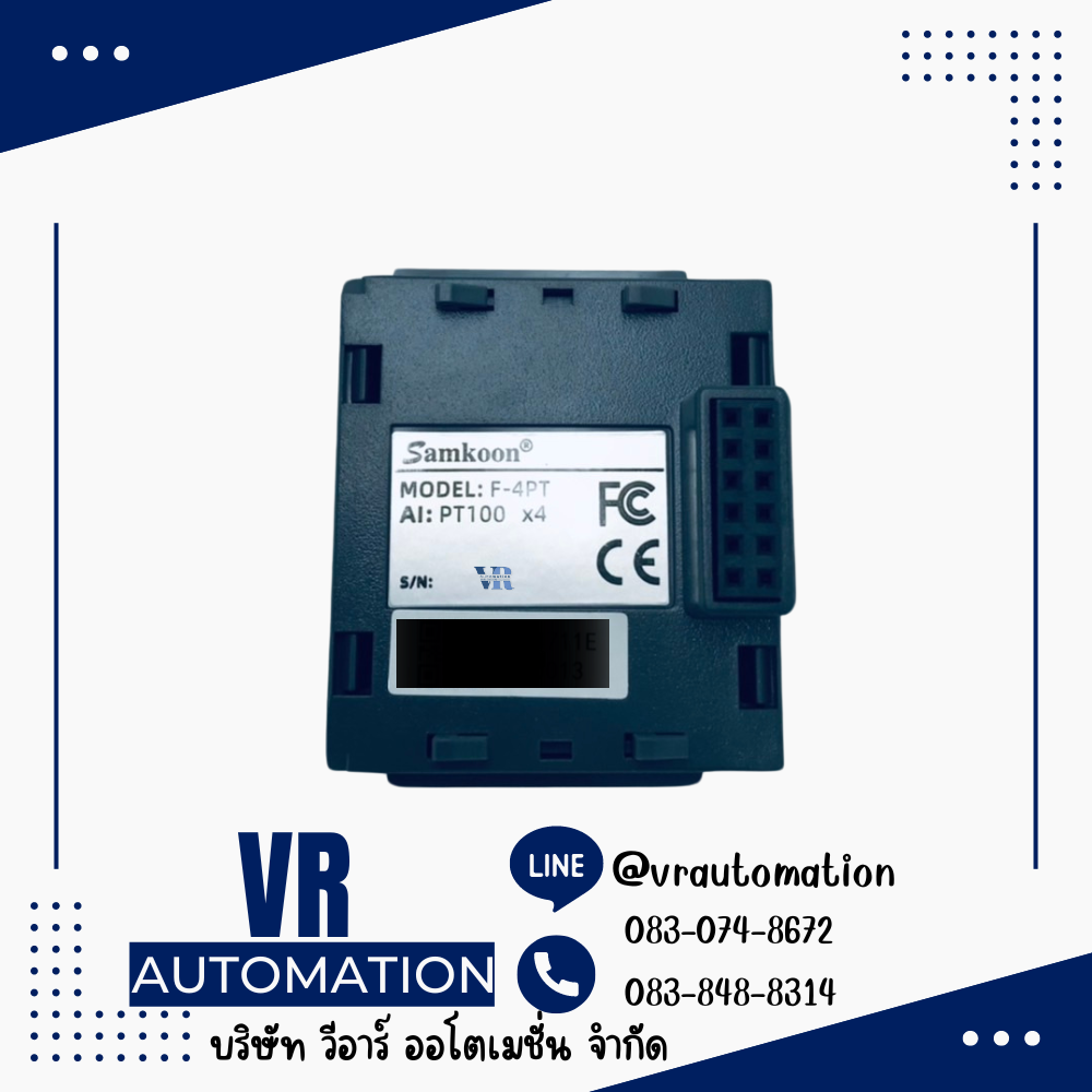 F-4PT โมดูลเชื่อมต่ออุณหภูมิสำหรับ PLC SAMKOON