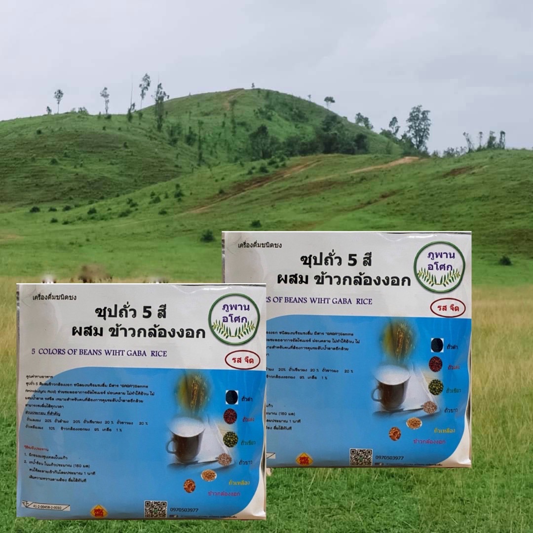 36-112-3100-2 ซุปถั่ว 5สี ผสมข้าวกล้องงอก 300กรัม *ภูพาาน