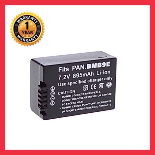 แบตเตอรี่ พานาโซนิค BMB9/Panasonic Battery DMW BMB9 แบตเตอรี่กล้อง Panasonic DMW-BMB9 DMW-BMB9E DMW-BMB9PP แบตสำหรับกล้อง Panasonic รุ่น Lumix DMC-FZ40, DMC-FZ100