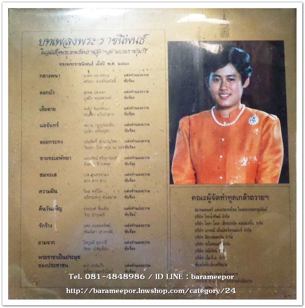 บทเพลงพระราชนิพนธ์ ในสมเด็จพระเทพรัตนราชสุดา ฯ มีศิลปินร่วมขับร้องหลายคน