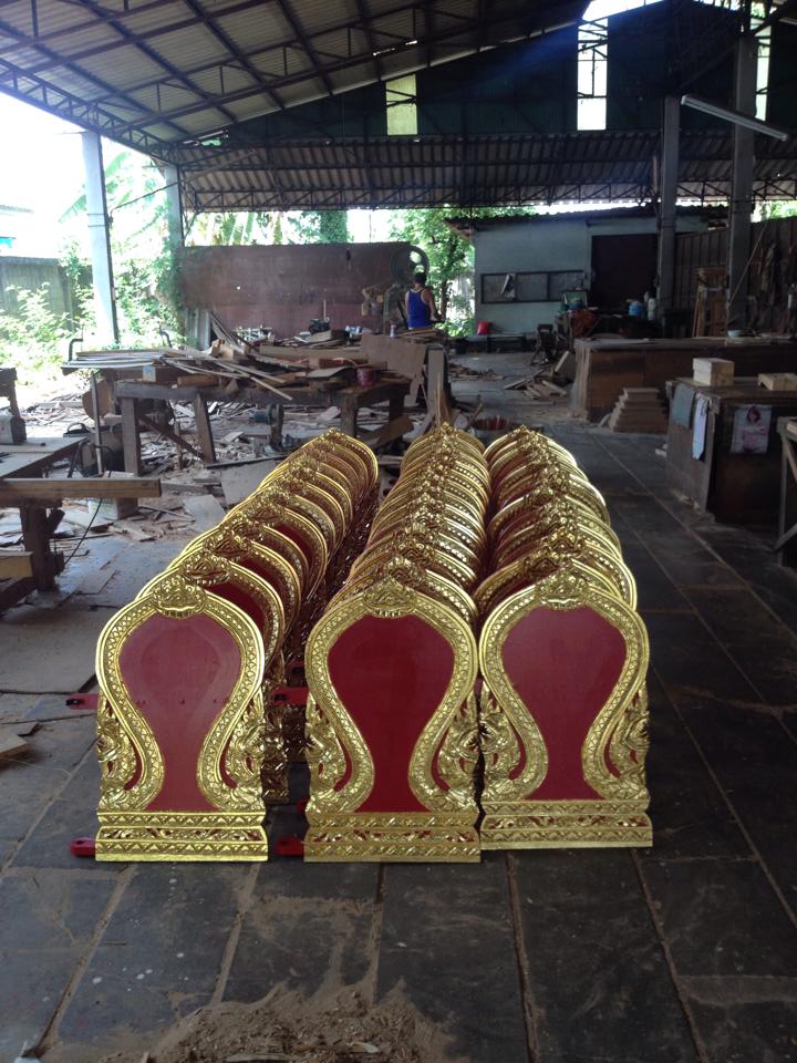 อาสนะพิงพยานาค (งานปิดทอง) *แท้