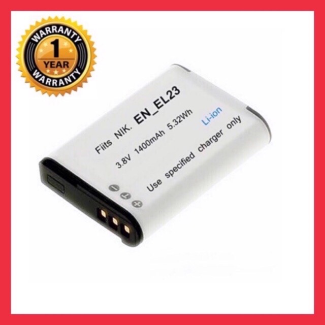 แบตเตอรี่กล้องนิคอน รุ่น EN-EL23/Battery for Nikon EN EL23
