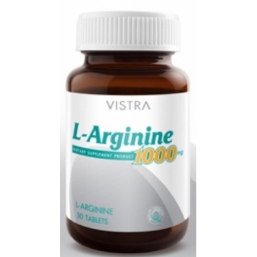 Vistra L-Arginine 1000mg. 30capsules.