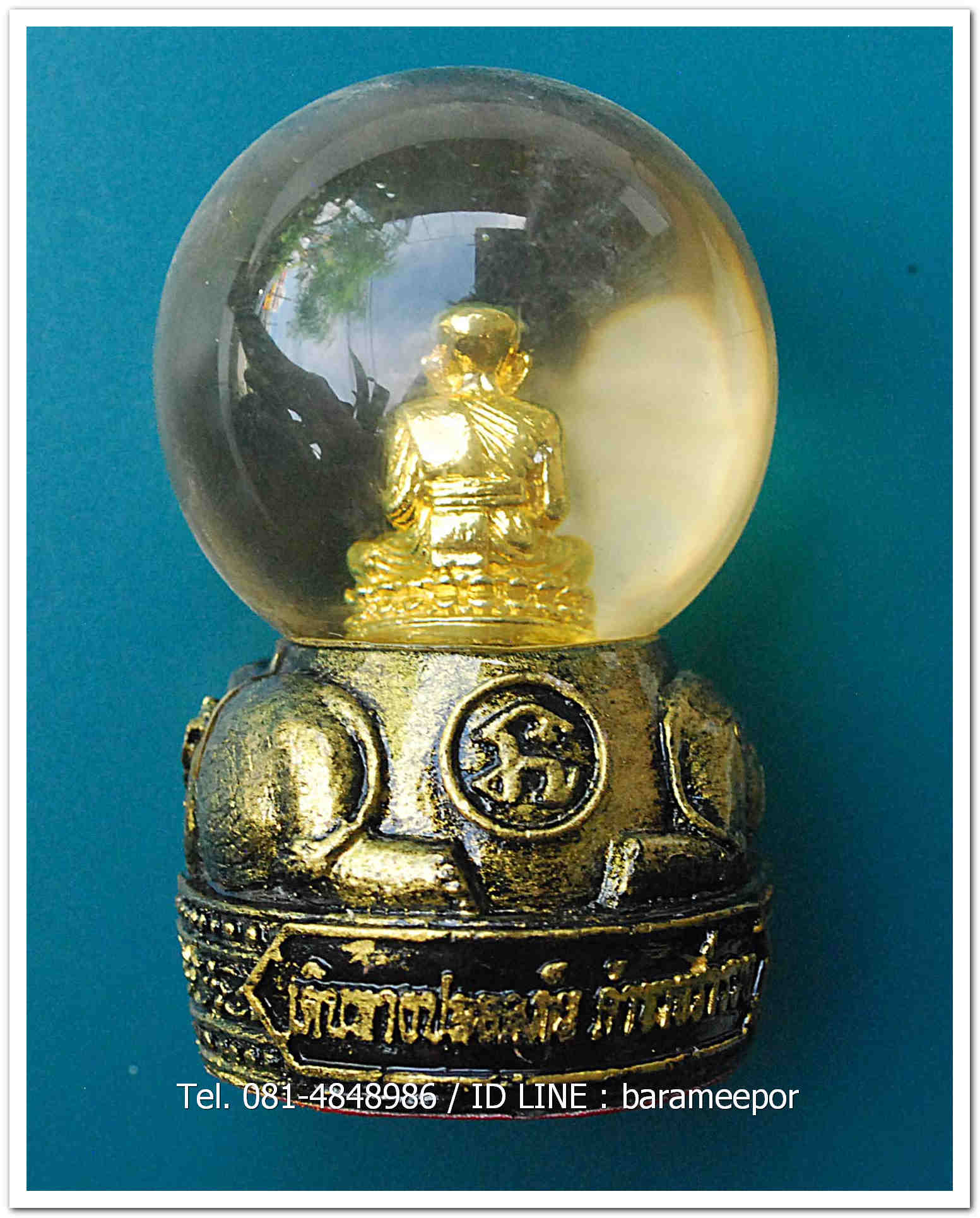 หลวงพ่อทวด 100 ปี อ.ทิม ศาลหลักเมือง ลูกแก้วหลวงพ่อทวด สูง 3 นิ้ว เหมาะสำหรับ ตั้งหน้ารถ หรือวางหึ้ง