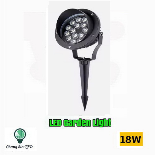 โคมไฟ LED ส่องต้นไม้ แบบปักดิน 18w
