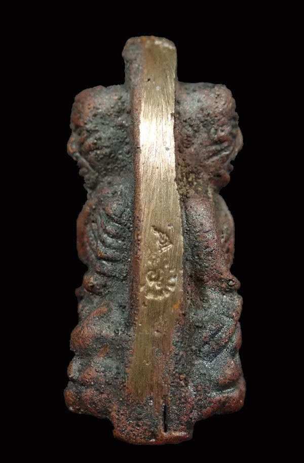 *1 ใน 299 องค์* หลวงพ่อทวด 2 หน้า หล่อโบราณหล่อเทดินไทย (รุ่นแรก) หลวงพ่อรวย วัดตะโก จ.อยุธยา ปี 2556 รุ่นรวยนิรันตราย เนื้อนวะโลหะหล่อโบราณเทดินไทย หมายเลข 75