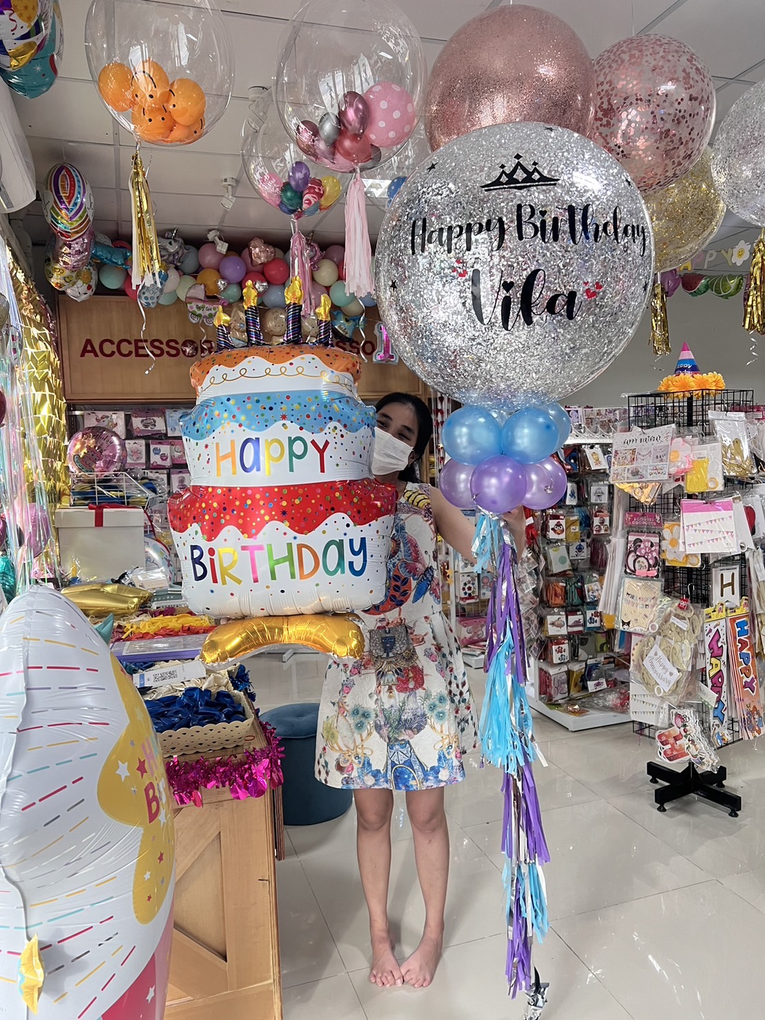 ลูกโป่งแรกเกิด ลูกโป่งรับขวัญหลาน welcome baby New Born