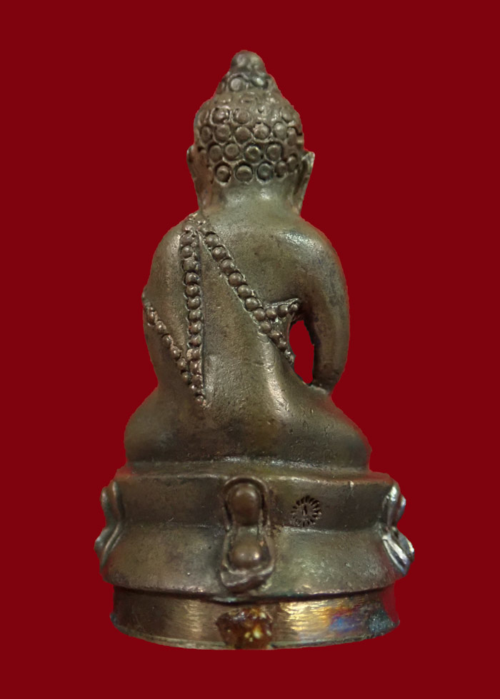 พระกริ่งปวเรศชินบัญชร รุ่นพุทธปวเรศ โครงการสังฆราชบูชาพระชันษา 100 ปี วัดบวรนิเวศวิหาร ปี 2554 เนื้อนวะก้นเงิน หมายเลข 125 (กริ่งดัง) พร้อมกล่องเดิมและบัตรประจำองค์พระ