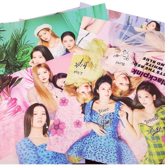 BP001 โปสเตอร์ Blackpink ของแฟนเมด ติ่งเกาหลี Poster ลิซ่า 1 ชุด 8 แผ่น