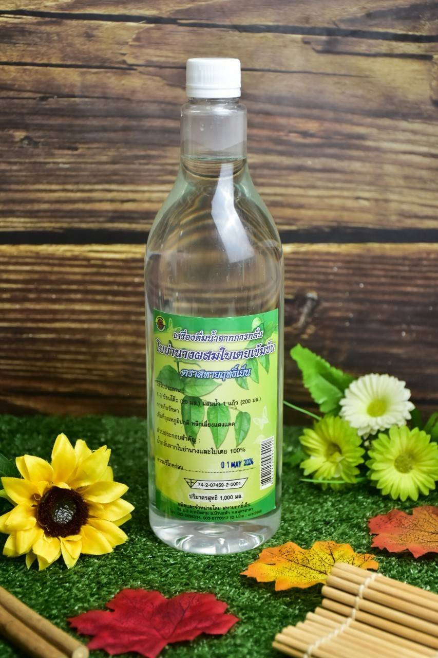 33-514-1400-2 น้ำสกัดย่านาง 1 ลิตร สุขภาพวิถีไท (เขียว)