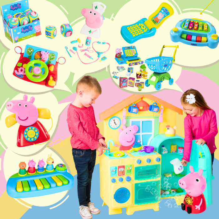 KD021 ของแท้ ของเล่นเด็ก PEPPA PIG ชุดบ้านน้ำชา ชุดเครื่องดนตรี ชุดอุปกรณ์คุณหมอ ชุดหัดขับรถ ของเล่นมีเสียง เสริมจินตนาการเด็ก