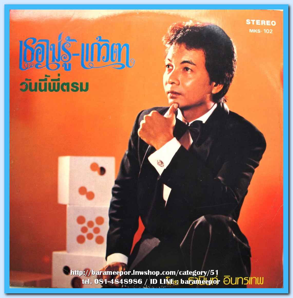 ธานินทร์ อินทรเทพ ชุด ชีวิตดารา แผ่นคู่ ปกเปิด 20 เพลง