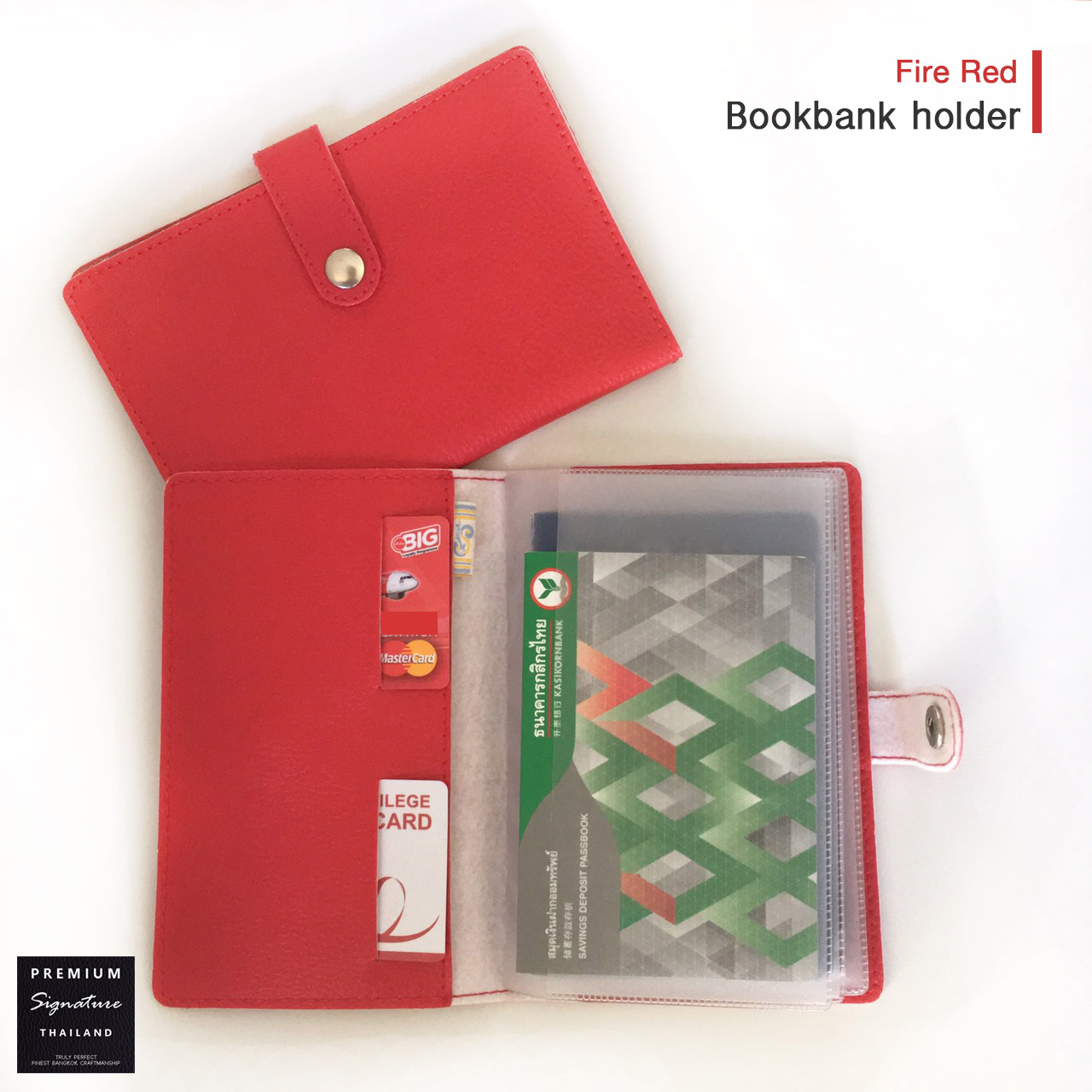 Fire Red(แดง) - Bookbank Holder