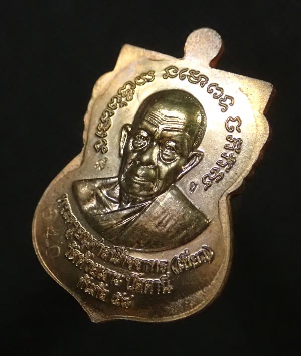 เหรียญหลวงพ่อทวด รุ่นกันภัย58 พ่อท่านเขียว วัดห้วยเงาะ ปัตตานี ปี 2558 เนื้อมหาชนวนโลหะ (แจกพิธี) หมายเลข 841