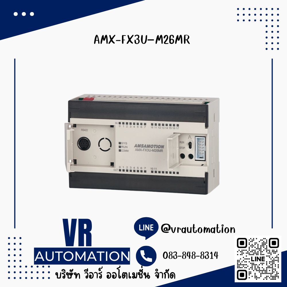 AMSAMOTION PLC AMX-FX3U–M26MR–E ,AMX-FX3U–M26MT–E ,AMX-FX3U–M32MR–E ,AMX-FX3U–M32MT–E ,AMX-FX3U–M26MT ,AMX-FX3U–M26MR ,AMX-FX3U–48MR ,AMX-FX3U–14MR–MINI