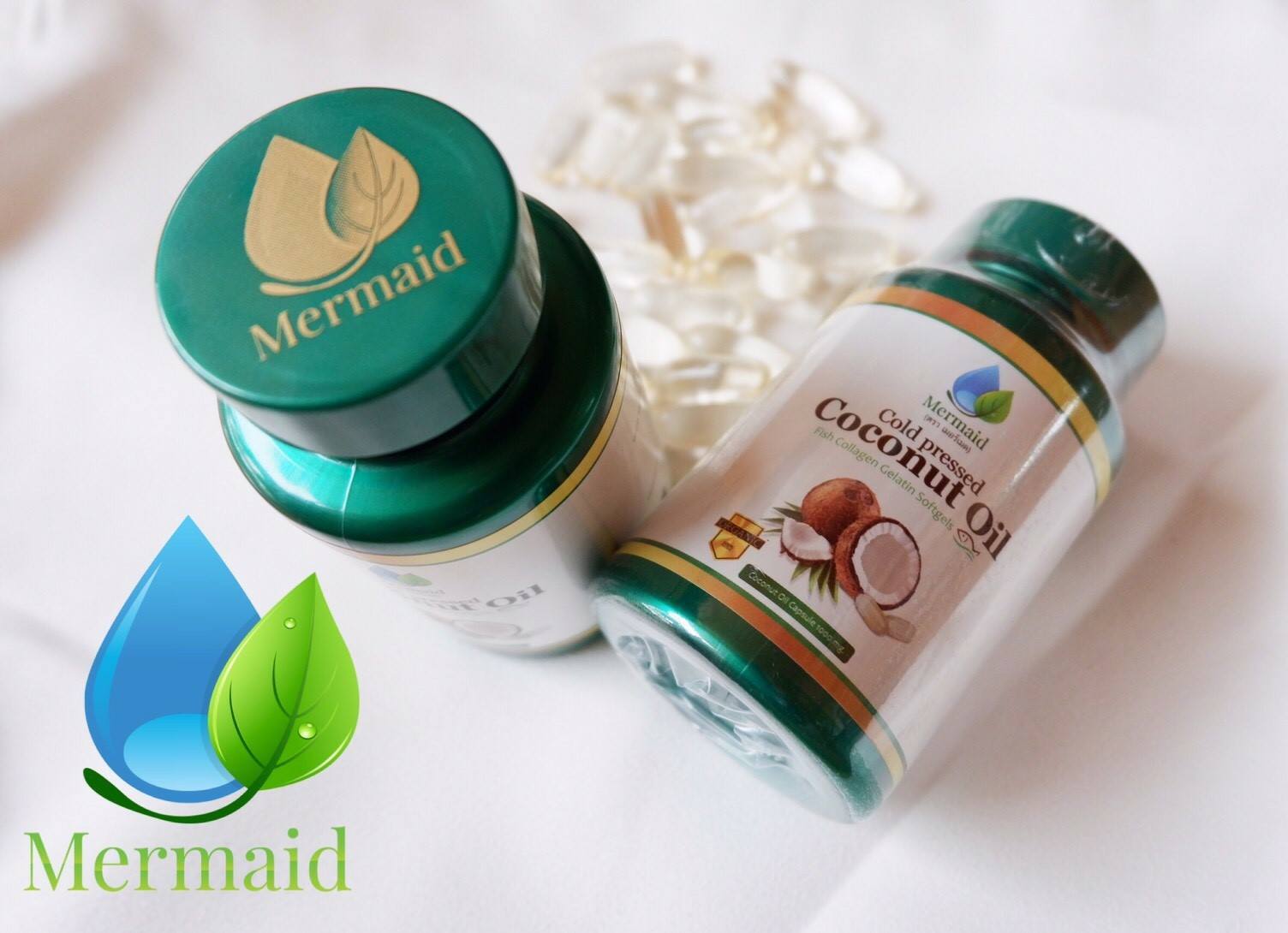 Cold Pressed Coconut Oil by Mermaid น้ำมันมะพร้าวสกัดเย็น