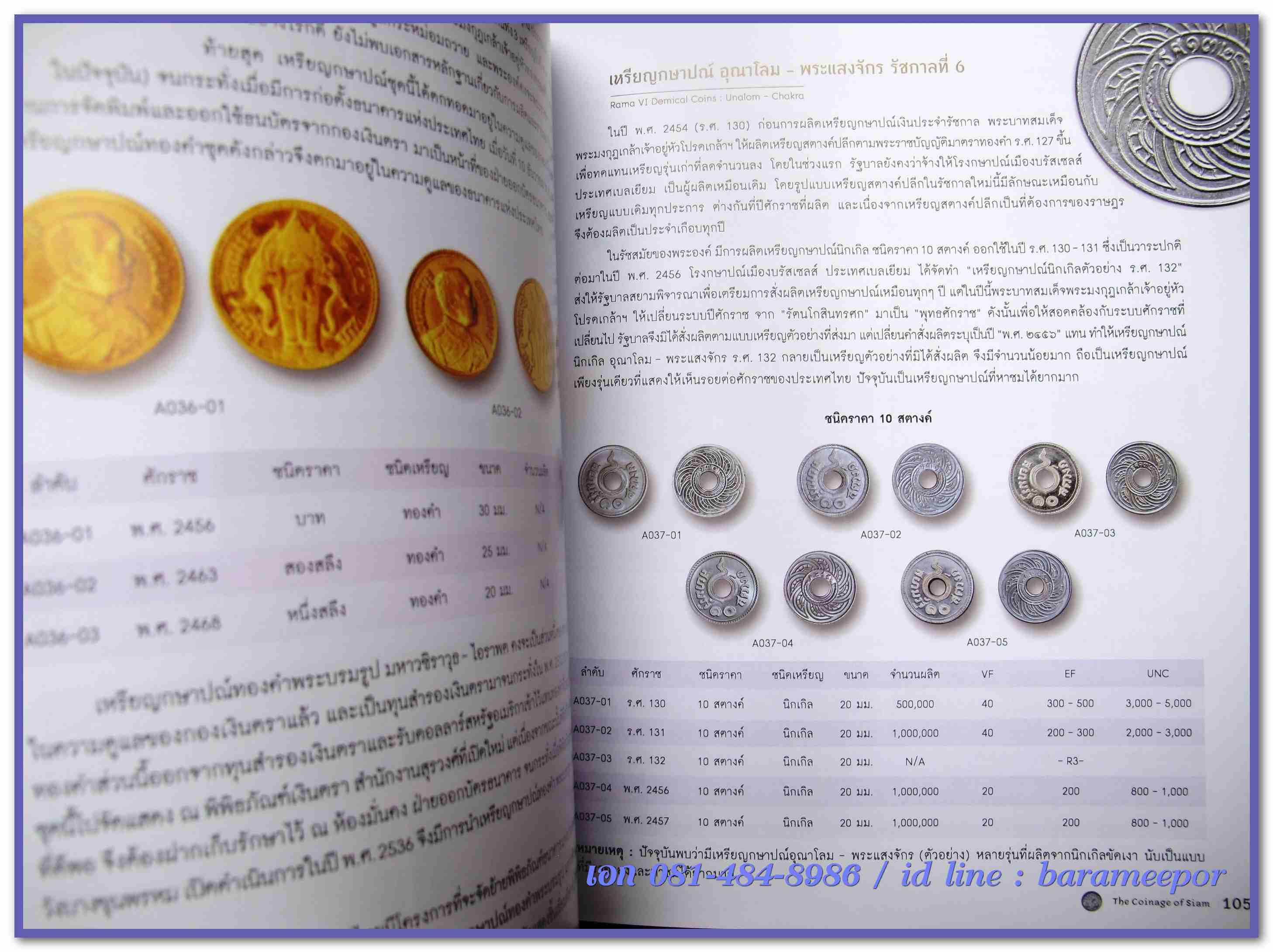 หนังสือ "กษาปณ์เมืองสยาม" The Coinage of Siam คู่มือเหรียญที่ใหม่ล่าสุดตอนนี้ โดยนายแพทย์ไชยยศ พงศ์จารุสถิต