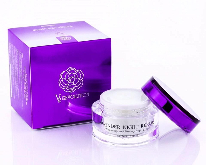 V2 Revolution Wonder Night Repair 30 ml. วีทู เรฟโวลูชั่น ครีมเลเซอร์ ครีมสเต็มเซลล์