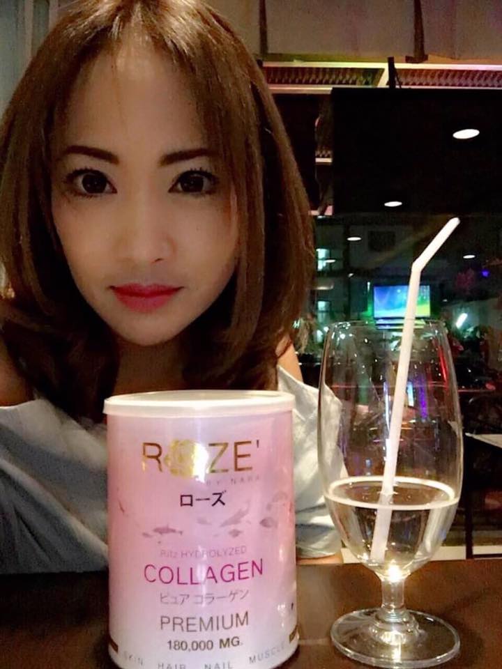 ROZE' COLLAGEN PREMIUM 180,000 MG. by NARA โรส คอลลาเจนเพียวแท้ 100%