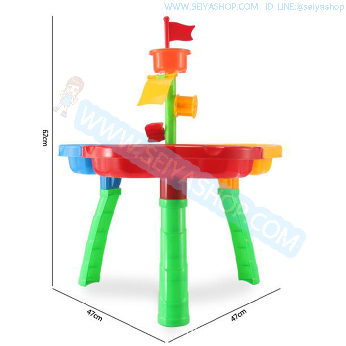 TB09 โต๊ะเล่นทรายนิ่มพร้อมอุปกรณ์ เล่นทรายได้ง่ายๆไม่เลอะเทอะ