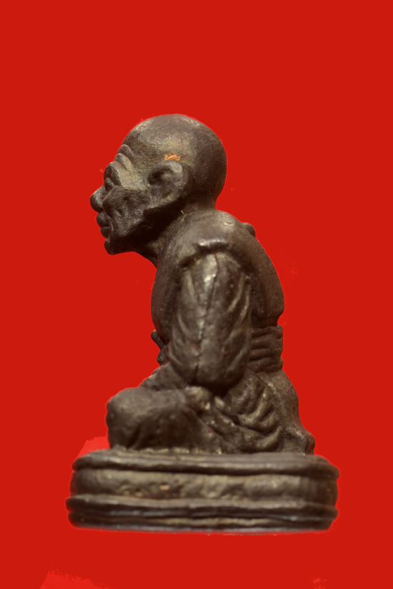 รูปหล่อหลวงพ่อทวด พิมพ์เลขใต้ฐานโบราณย้อนยุค เนื้อโลหะผสม รุ่น ทองบารมี 93