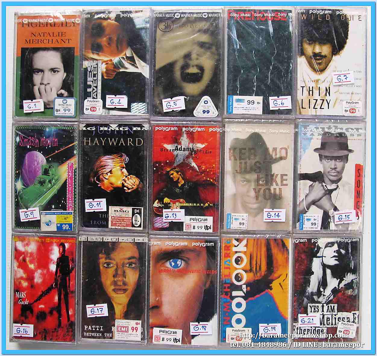 เทปเพลงสากล ลิขสิทธิ์ สภาพซีล ..G