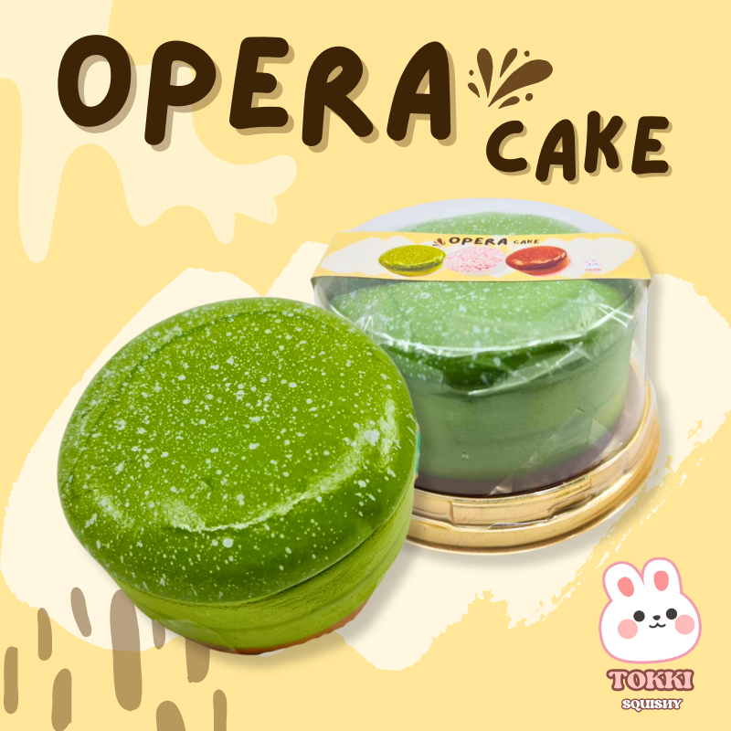 CB0795-CH75 สกุชชี่หน้าหนึบ OPERA CAKE ขนาด 9.5 cm สกุชชี่ของแท้ แบรนด์ tokki squishy