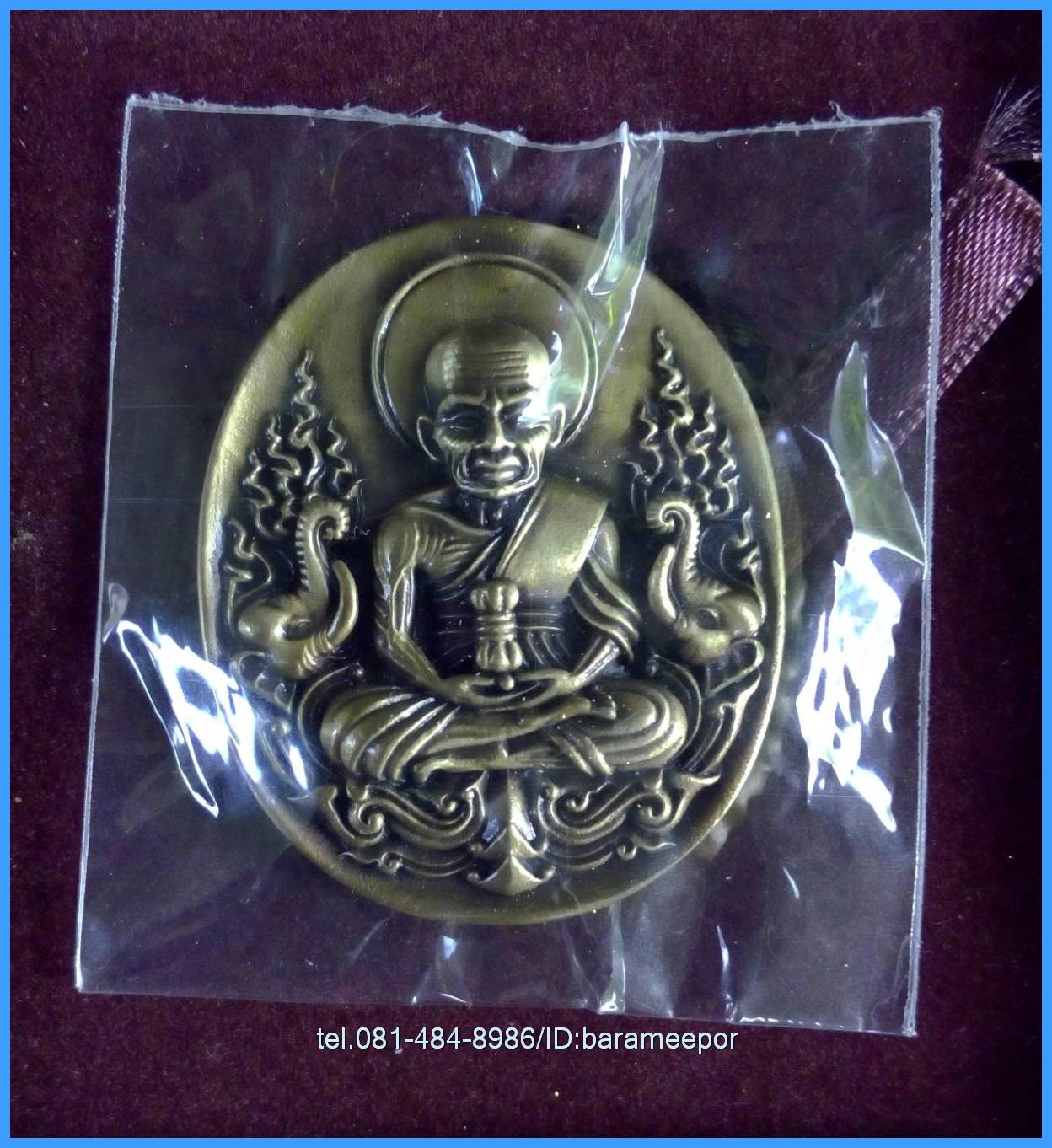 หลวงพ่อทวด 101 ปี อ.ทิม พิมพ์รูปไข่หน้าเลื่อนหล่อโบราณ หลังอาจารย์ทิม บรรจุมวลสารเก่าปี 2497 เนื้อทองระฆังโบราณ