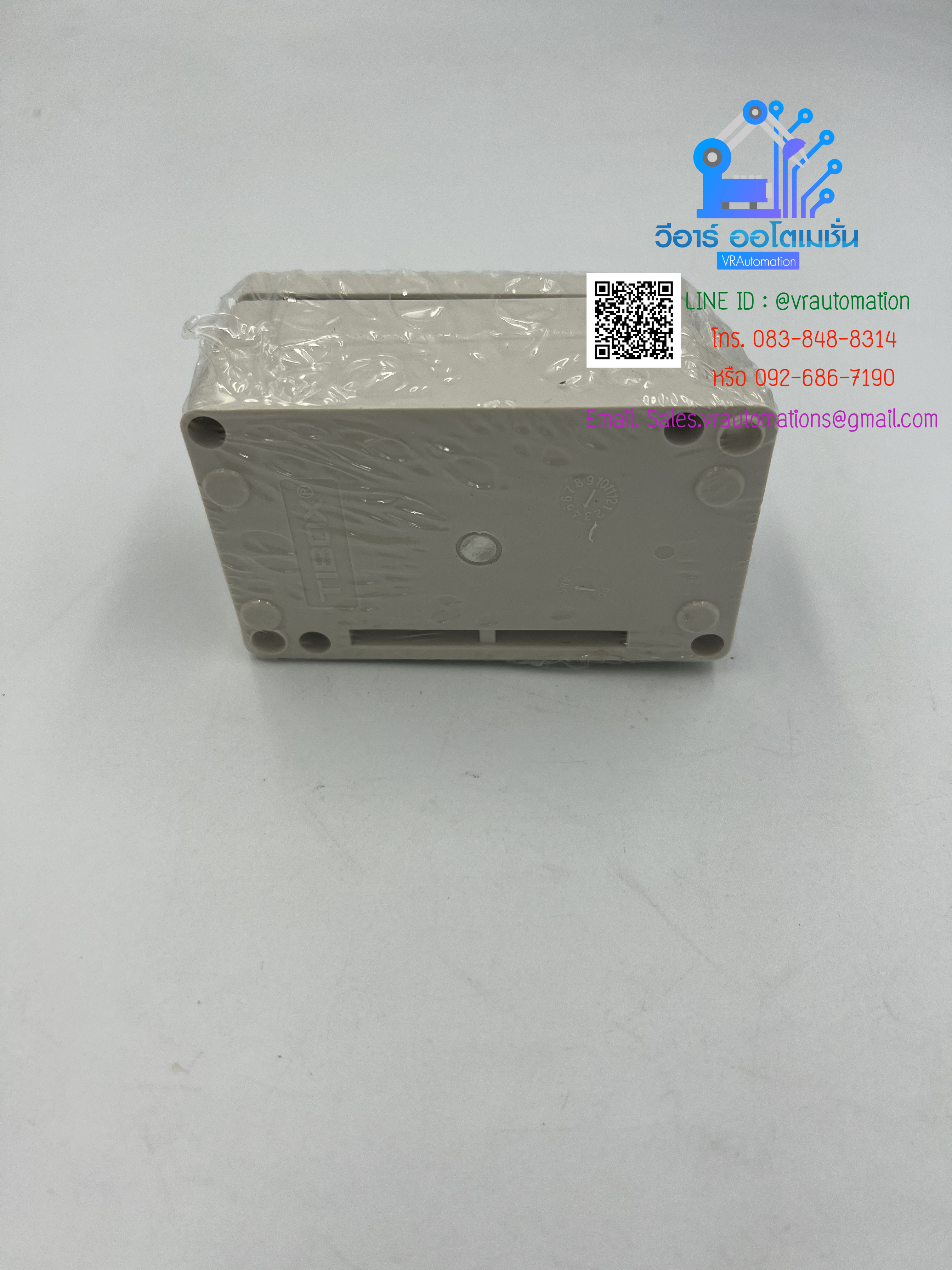TIBOX TJ-6P-K กล่องพลาสติก พร้อมเทอร์มินอลบล็อก 6Pole 10A Size : 91x55x43 mm.