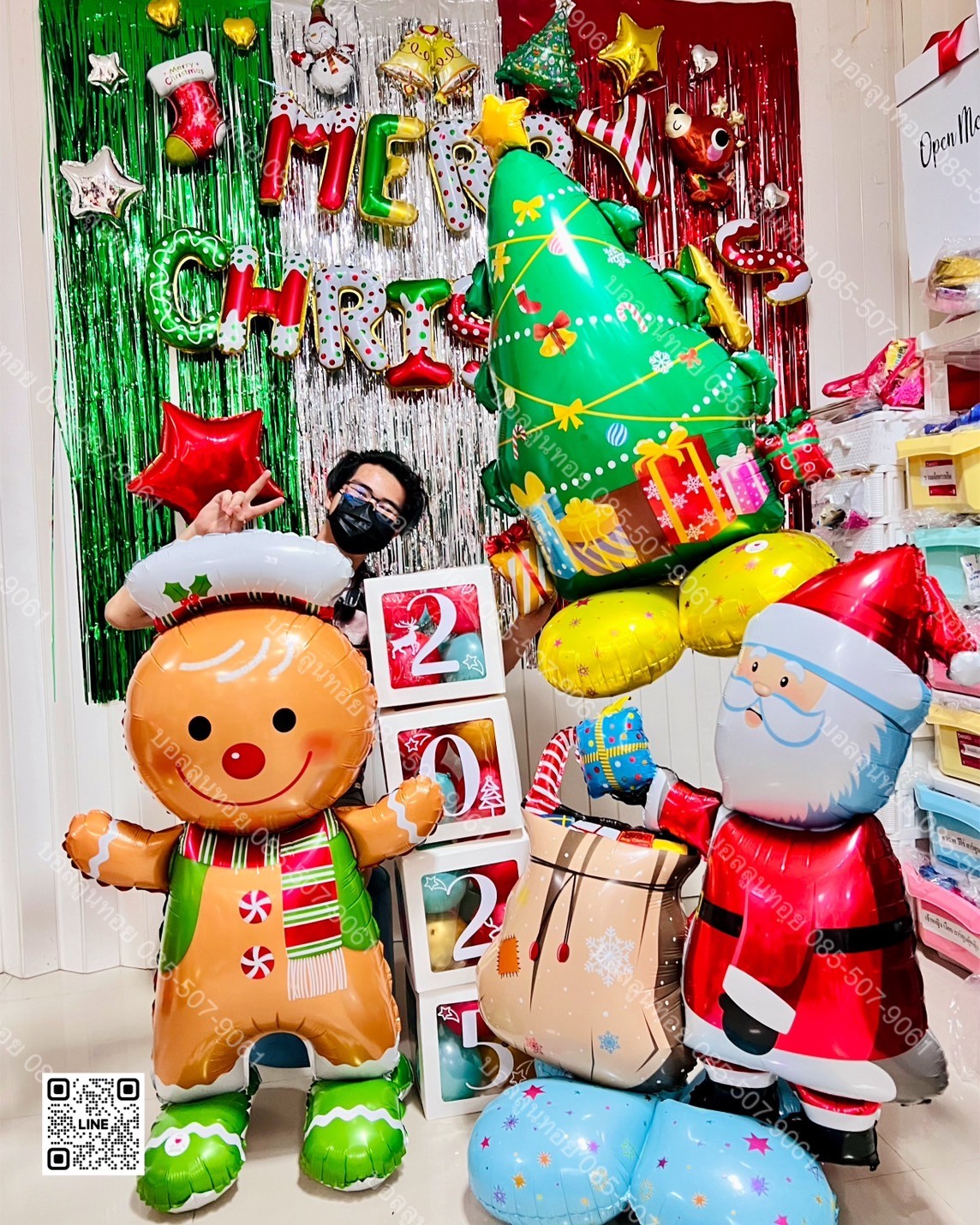 ลูกโป่งคริส์ตมาส christmas balloon