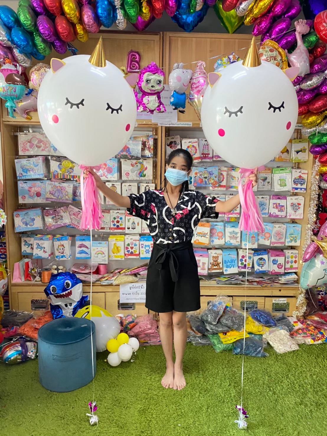 ลูกโป่งม้ายูนิคอร์น Unicorn Balloon