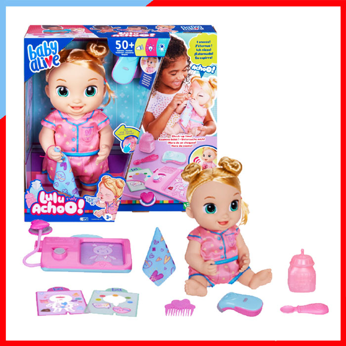 ของแท้ SR121-2 Baby Alive Lulu Achoo Doll ตุ๊กตาเด็ก ตุ๊กตาหมอ ตุ๊กตาเบเบี้ อไลฟ์ มีเสียง ขยับได้