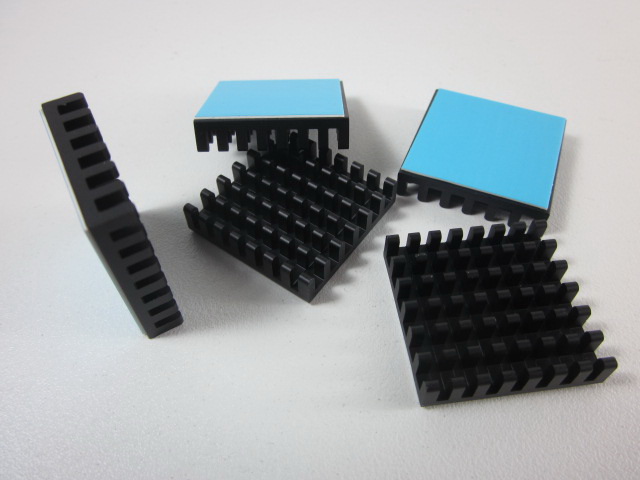 Heatsink พร้อมเทปกาวซิลิโคน ขนาด 27*27 สูง6.5mm