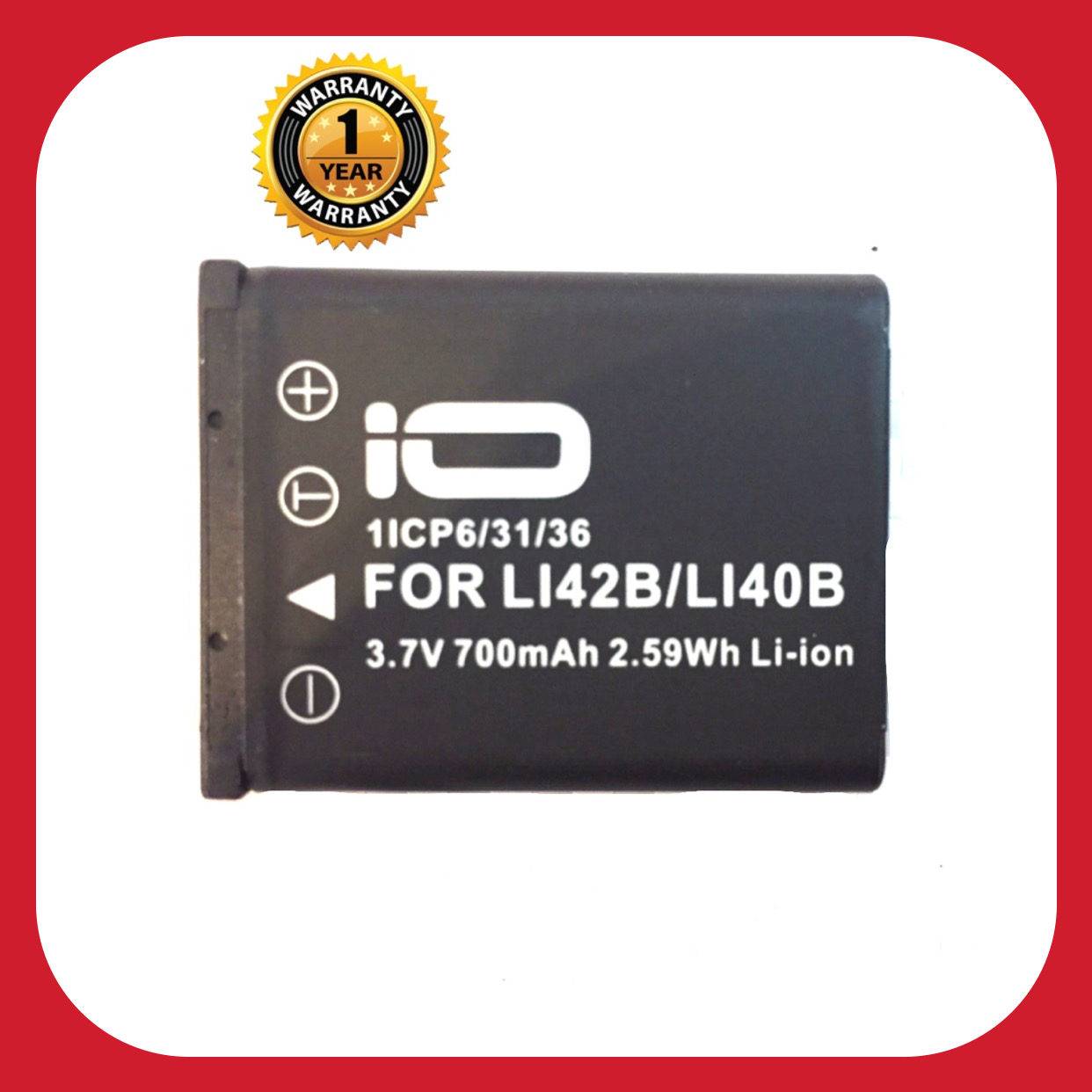 แบตเตอรี่ โอลิมปัส LI40B,LI42B/Olympus Battery LI40B/LI42B แบตเตอรี่กล้อง Olympus Li-40B Li-42B LI40B LI42B (Casio NP-80,K7006,EN-EL10,Fuj NP-45) แบตกล้อง Olympus Camedia D-630 Zoom IR-300 TG310 VR310 330