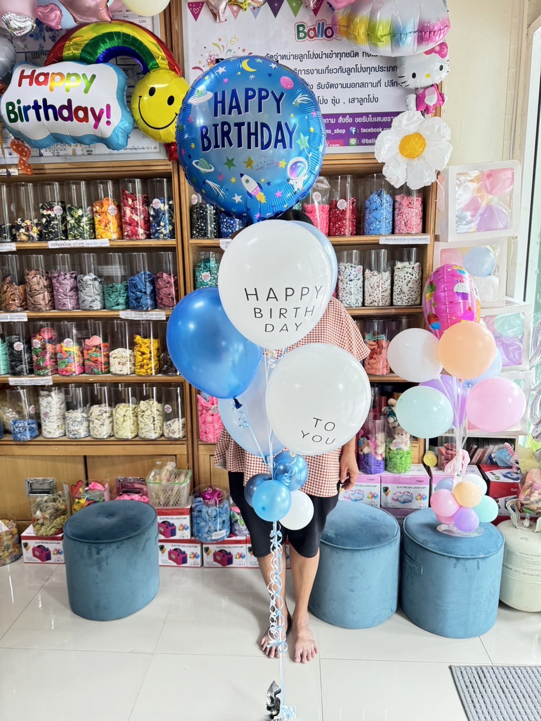 babyballoon ลูกโป่งคลอดลูก ได้ทั้ง2ช่อ