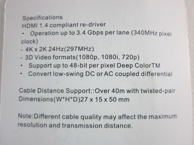 hdmi repeater เพิ่มระยะสัญญาณสาย hdmi
