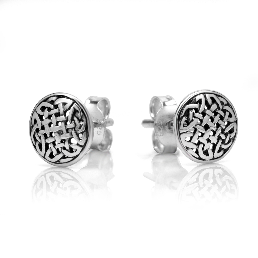 Suvani Jewelry - เงินแท้ 92.5% ต่างหูแป้น ทรงกลม ลายฟิริกรี สไตล์บาหลี ต่างหูเงินแท้ น่ารักกะทัดรัด ใส่ได้ทุกโอกาส