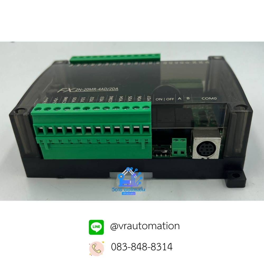 FX2N-20MR บอร์ดควบคุม PLC พร้อมช่องสัญญาณ I/O 20 ช่อง